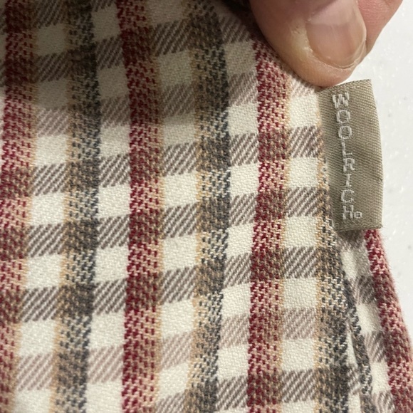 WOOLRICH Red and Gray Plaid Checkered Outdoors women's size M - Picture 4 of 7